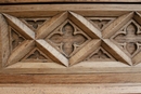 Gothic style Secretary desk in chestnut, France 19th century