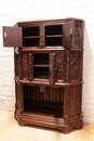 Gothic style Cabinet in Oak, France 19th century