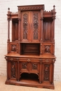 Gothic style Cabinet in Walnut, France 19th century