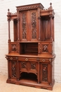 Gothic style Cabinet in Walnut, France 19th century