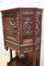 Gothic style Cabinet in Oak, France 19th century