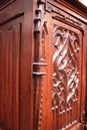 Gothic style Cabinet/armoire in Oak, France 19th century