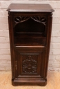 Gothic style Cabinet/pedestal in Oak, France 19th century