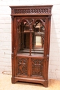 Gothic style Display cabinet in Oak, France 19th century