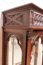 Gothic style Display cabinet in Oak, France 19th century