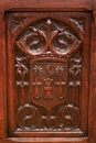 Gothic style Display cabinet in Oak, France 19th century