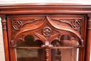 Gothic style Display cabinet in Walnut, France 19th century