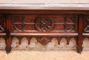 Gothic style Hall rack in Oak, France 1900