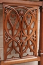 Gothic style kneeler in Walnut, France 19th century