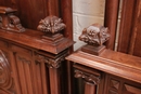 Gothic style Twin beds in Walnut, France 19th century