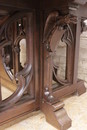 Gothic style Table in Oak, France 1900