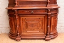 Henri II style Cabinet in Walnut, France 19th century