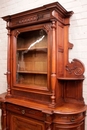 Henri II style Cabinet in Walnut, France 19th century