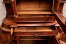 Henri II style Cabinet in Walnut, France 19th century