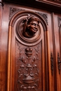 Henri II style Cabinet in Walnut, France 19th century