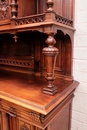 Henri II style Cabinet in Walnut, France 19th century