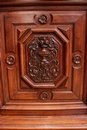 Henri II style Cabinet in Walnut, France 19th century