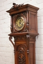 Henri II style Grandfather clock in Walnut, France 19th century