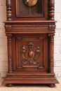 Henri II style Grandfather clock in Walnut, France 19th century