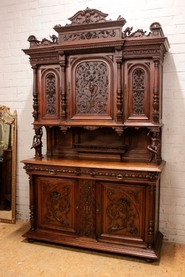 Henri II joker cabinet in walnut