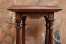 Henri II style Pedestal flower stand in Walnut, France 19th century