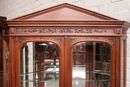 Henri II style Display cabinet in Walnut, France 19th century