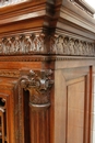 Renaissance style Cabinet/bookcase in rosewood, France 19th century