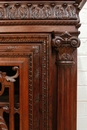 Renaissance style Cabinet/bookcase in rosewood, France 19th century