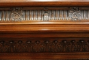 Renaissance style Cabinet/bookcase in rosewood, France 19th century