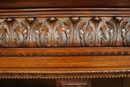 Renaissance style Cabinet/bookcase in rosewood, France 19th century