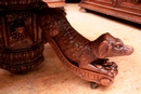 Hunt style Table & chairs in Oak, France 19th century