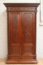 Hunt style Armoire in Oak, France 19th century