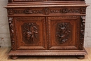 Hunt style Cabinet in Oak, France 19th century