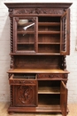 Hunt style Cabinet in Oak, France 19th century