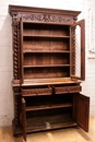 Hunt style Cabinet/bookcase in Oak, France 19th century