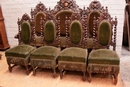 Hunt style Sofa and chairs in Oak, France 19th century