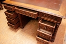 Hunt style Desk in Oak, France 19th century