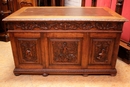 Hunt style Desk in Oak, France 19th century