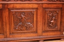 Hunt style Desk in Oak, France 19th century