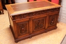 Hunt style Desk in Oak, France 19th century