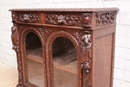 Hunt style Display cabinet in Oak, France 19th century