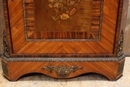 style Cabinet in mahogany,bronze and marble, France 19th century