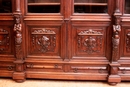 Renaissance style Bookcase in Oak, France 19th century