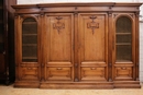 Renaissance style Bookcase in Walnut, France 19th century