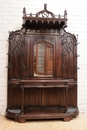 Gothic style Hall tree  in Walnut, France 19th century