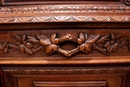 Hunt style Cabinet in Oak, France 19th century