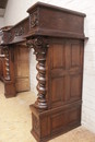 Renaissance style Fire mantle in Oak, Belgium 1900