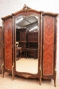 Louis XV style Armoire in rosewood and bronze, France 19th century