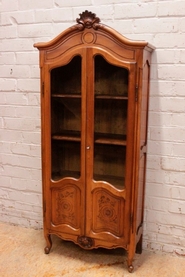 Little Louis XV style bookcase/display in walnut