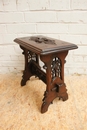 Gothic stool in Oak, France 19th century